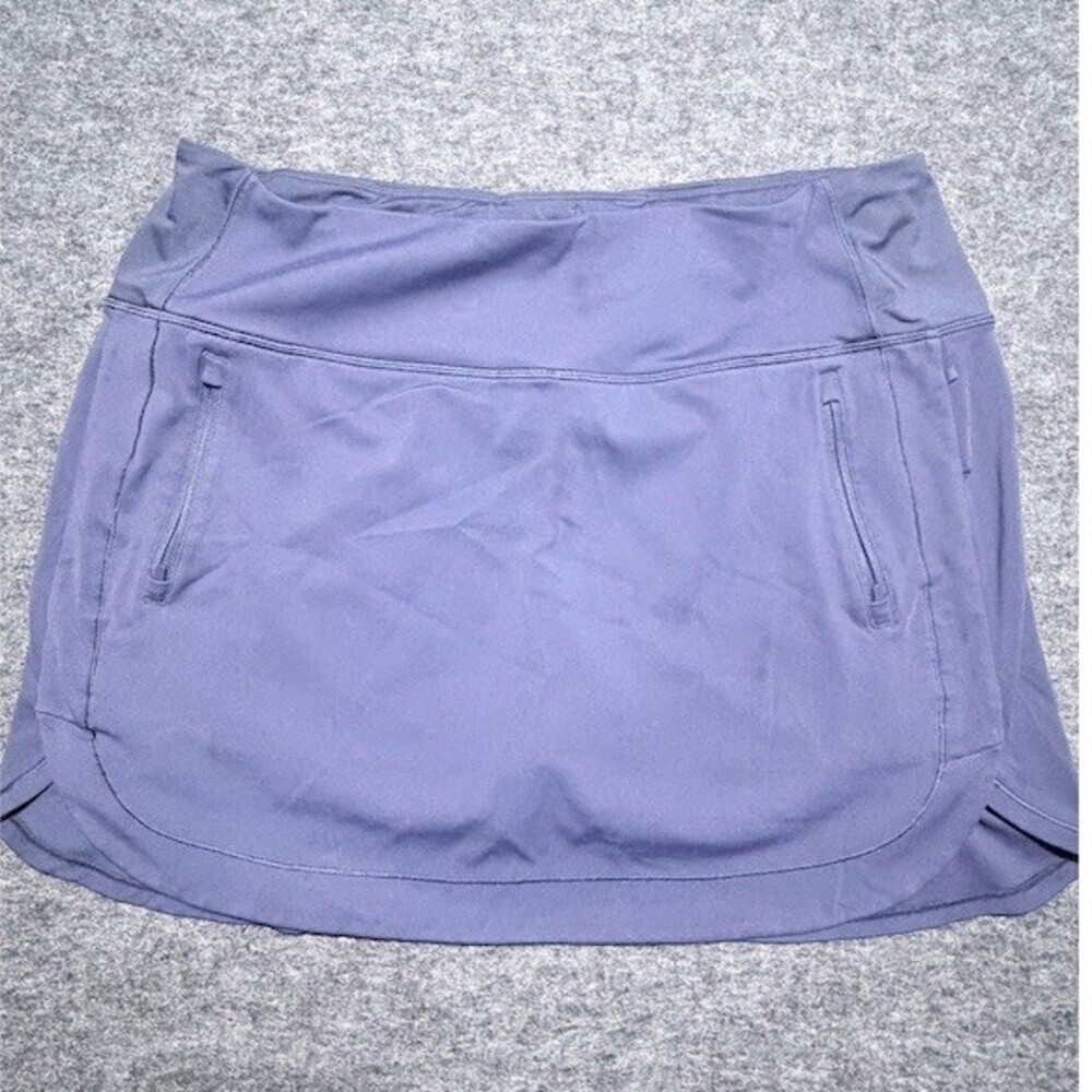 Athleta Fairway Golf Skort Womens XL Purple Athletic Skirt Shorts Pockets